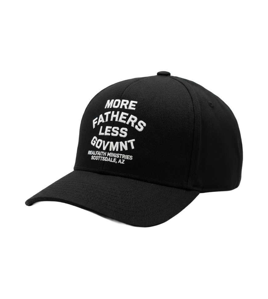 "More Fathers Less Govmnt" Embroidered Trucker Cap