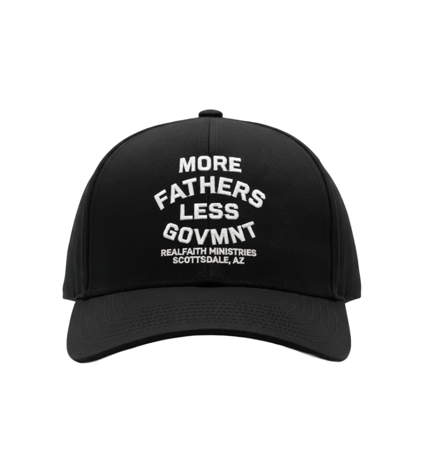 "More Fathers Less Govmnt" Embroidered Trucker Cap