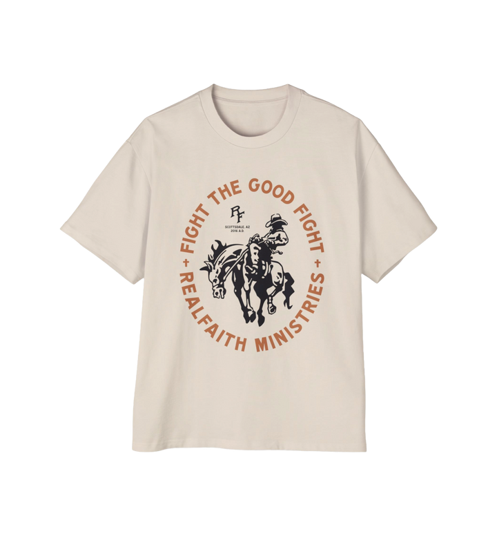 Fight the Good Fight Tee — Cowboy Graphic T-Shirt