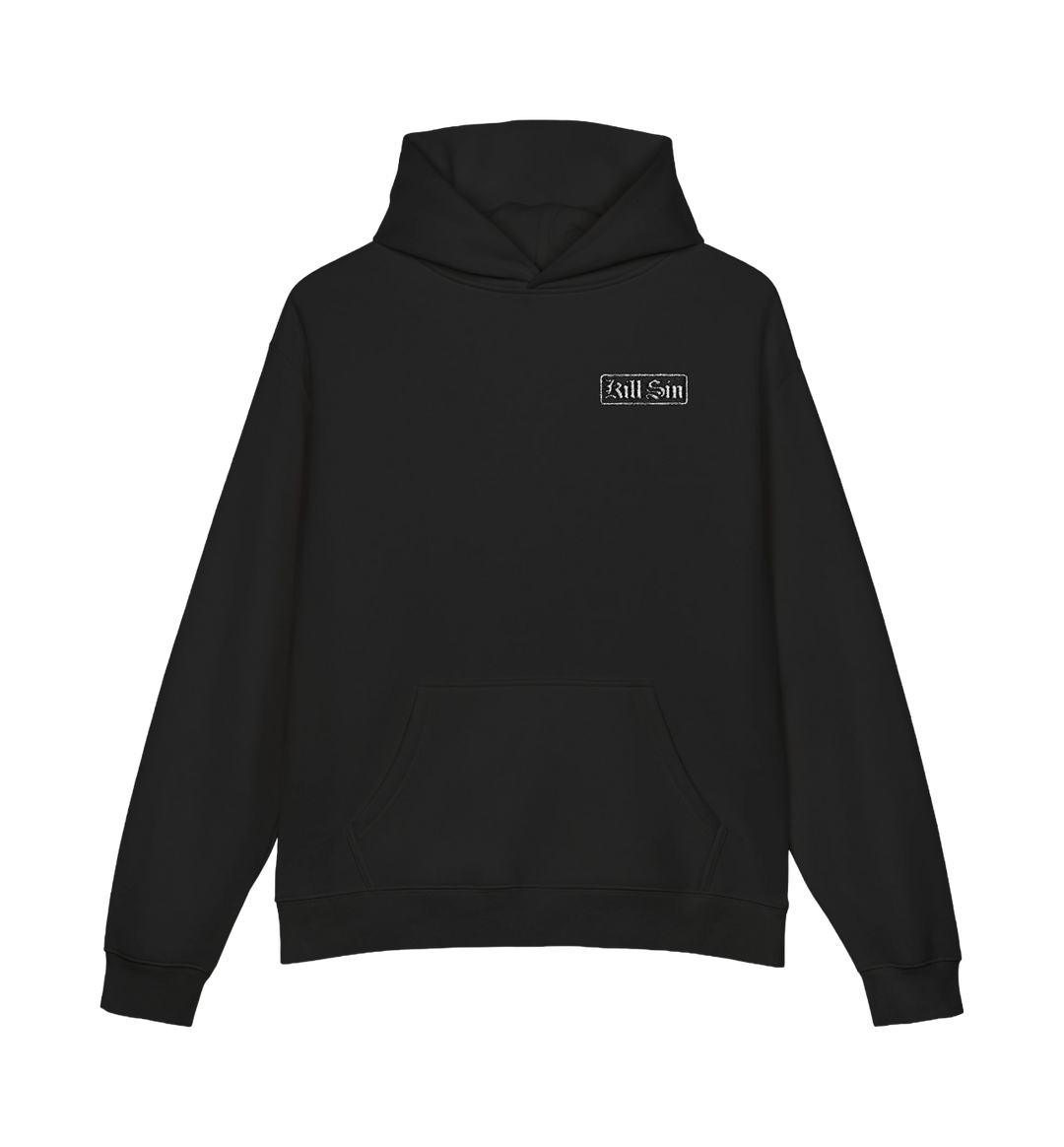 "Kill Sin" Hoodie — Chest Logo Hooded Sweatshirt