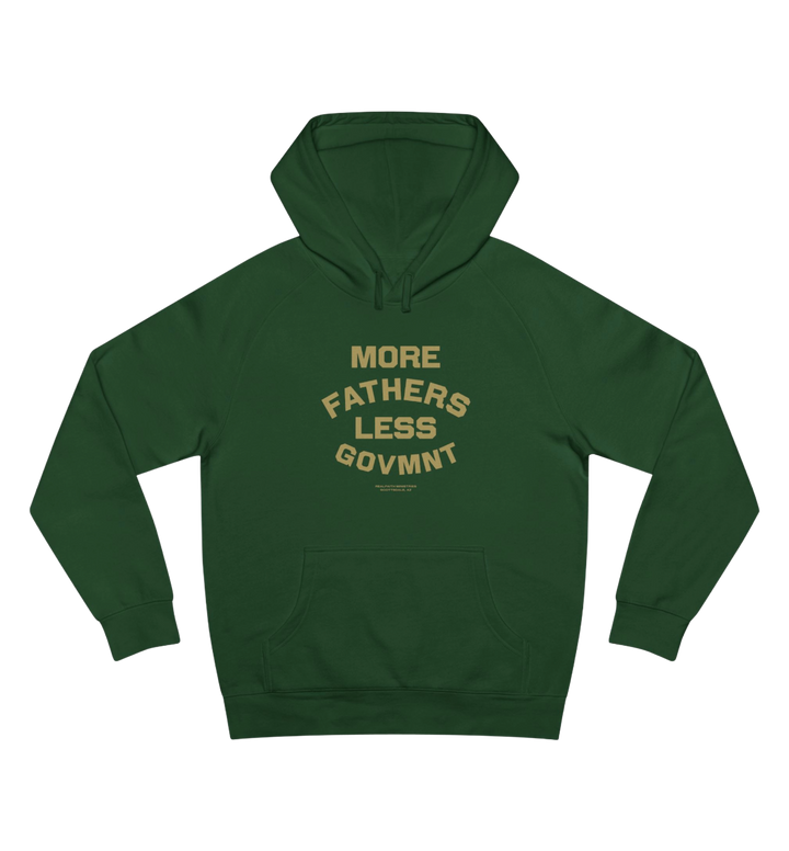 "More Fathers Less Govmnt" Vintage Hoodie