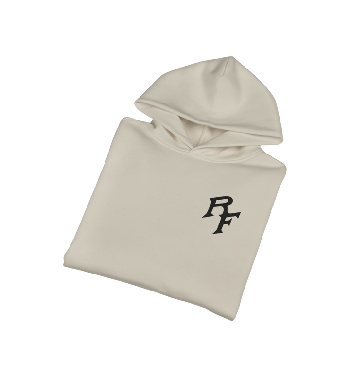 RF Monogram Relaxed Hoodie - Minimal Casual Pullover