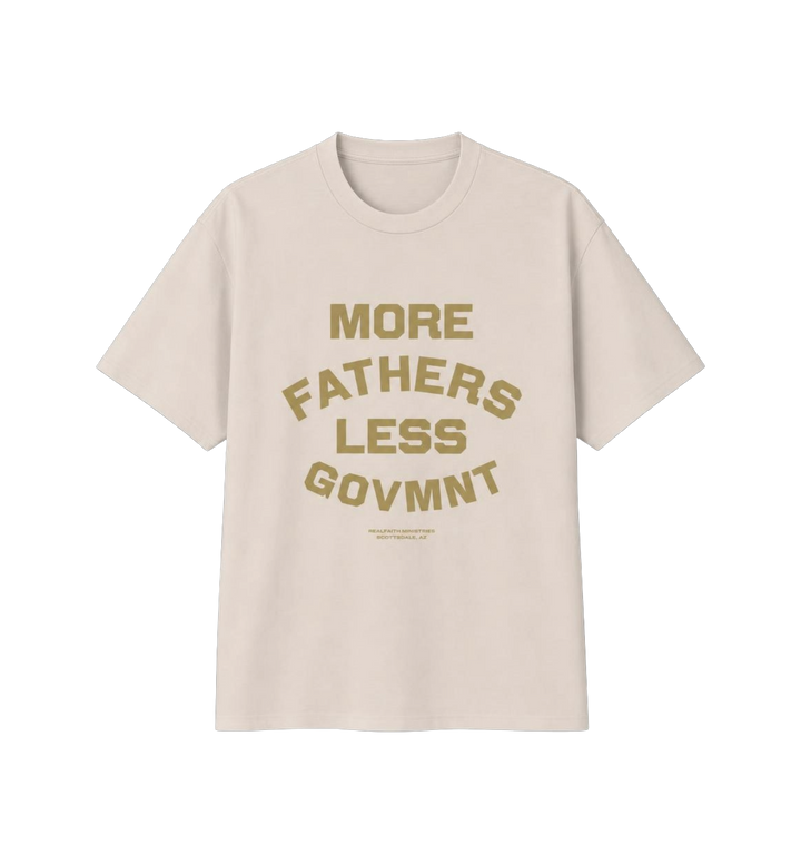 "More Fathers Less Govmnt" Vintage Tee