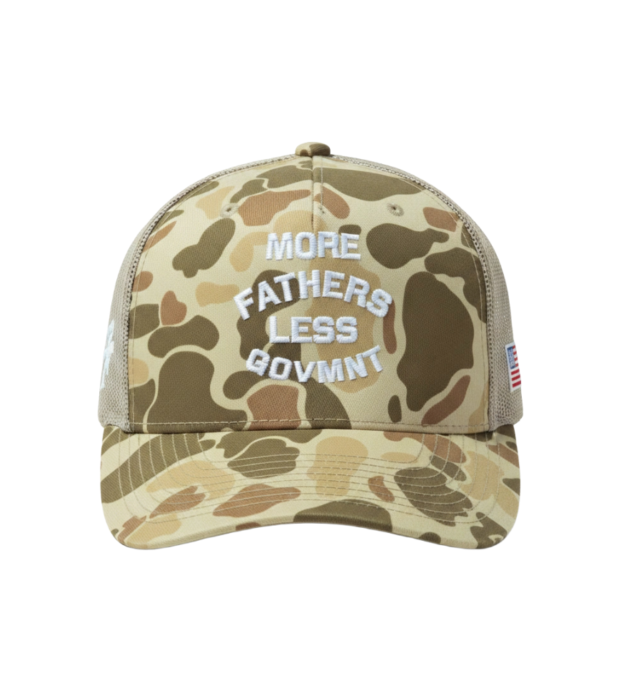 More Fathers Less Govmnt Camo Hat