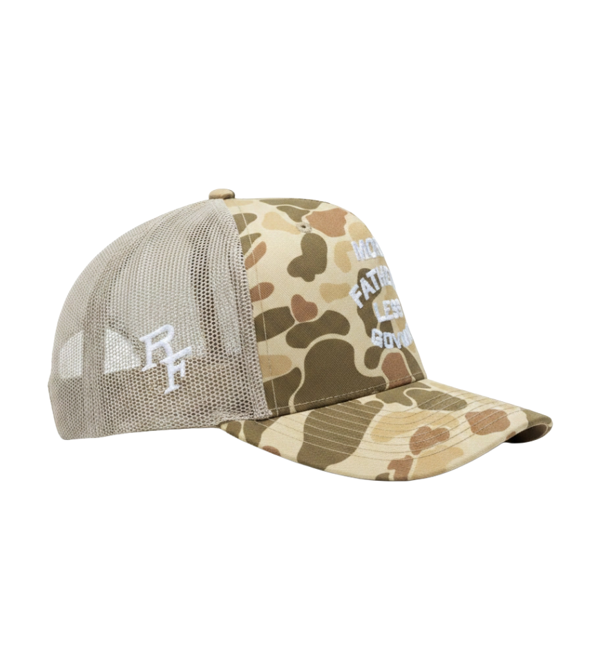 More Fathers Less Govmnt Camo Hat