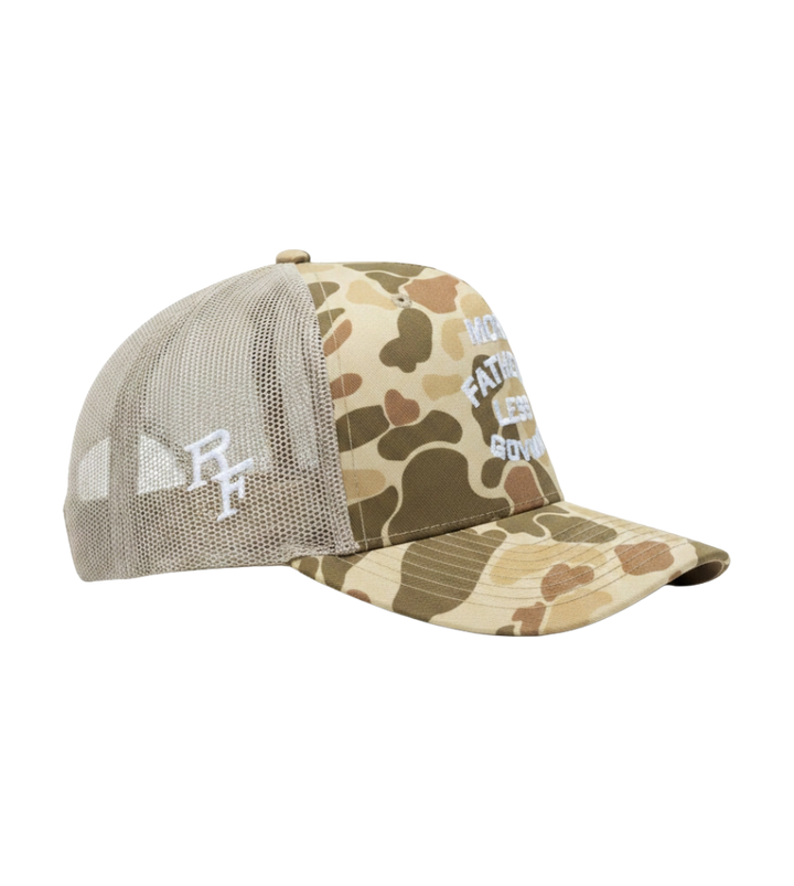 More Fathers Less Govmnt Camo Hat