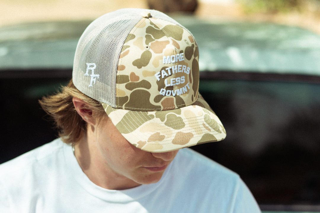 More Fathers Less Govmnt Camo Hat