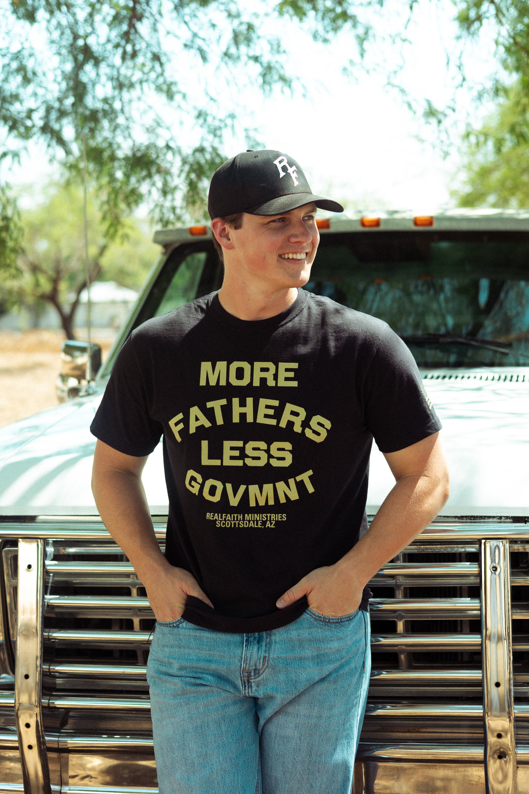 "More Fathers Less Govmnt" Vintage Tee